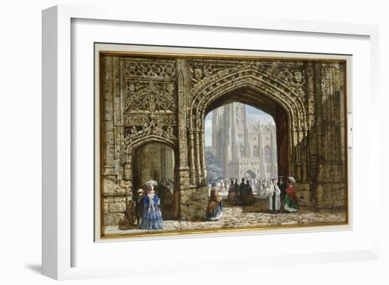 Canterbury Cathedral-Louise J. Rayner-Framed Giclee Print