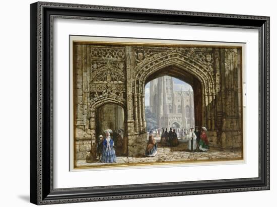 Canterbury Cathedral-Louise J. Rayner-Framed Giclee Print