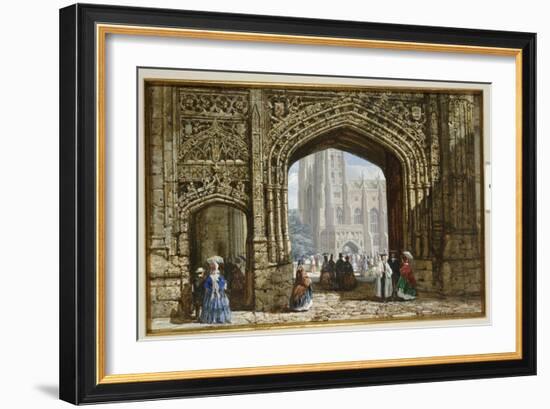 Canterbury Cathedral-Louise J. Rayner-Framed Giclee Print