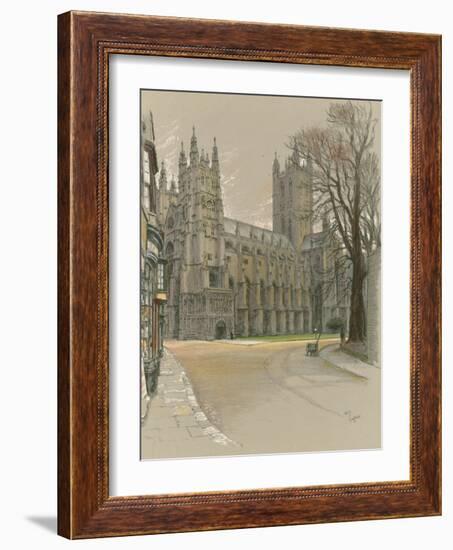 Canterbury Cathedral-Cecil Aldin-Framed Giclee Print