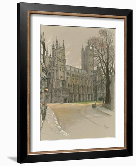 Canterbury Cathedral-Cecil Aldin-Framed Giclee Print