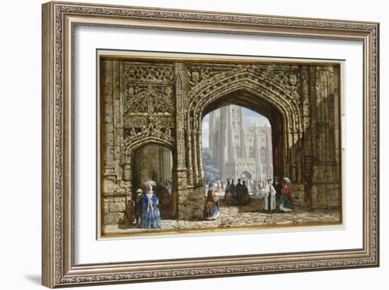 Canterbury Cathedral-Louise J. Rayner-Framed Giclee Print