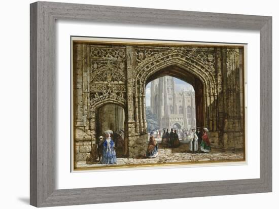 Canterbury Cathedral-Louise J. Rayner-Framed Giclee Print