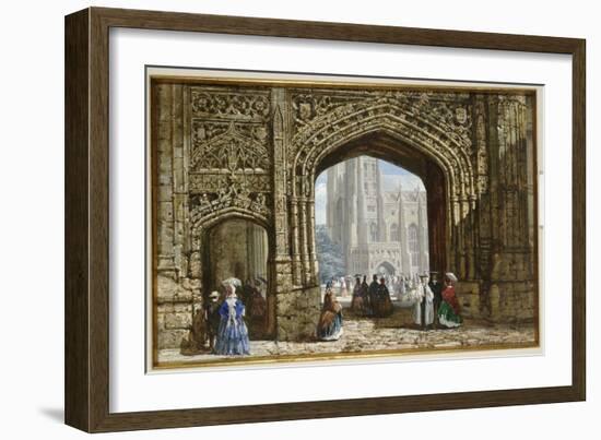 Canterbury Cathedral-Louise J. Rayner-Framed Giclee Print