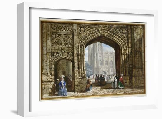 Canterbury Cathedral-Louise J. Rayner-Framed Giclee Print