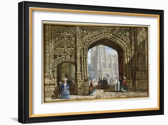 Canterbury Cathedral-Louise J. Rayner-Framed Giclee Print