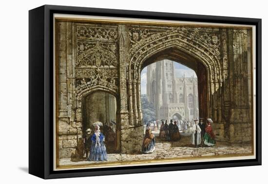 Canterbury Cathedral-Louise J. Rayner-Framed Premier Image Canvas