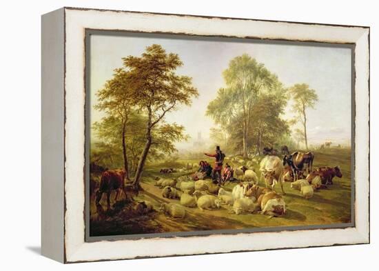 Canterbury Meadows, 1858-Thomas Sidney Cooper-Framed Premier Image Canvas