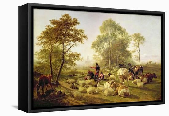 Canterbury Meadows, 1858-Thomas Sidney Cooper-Framed Premier Image Canvas
