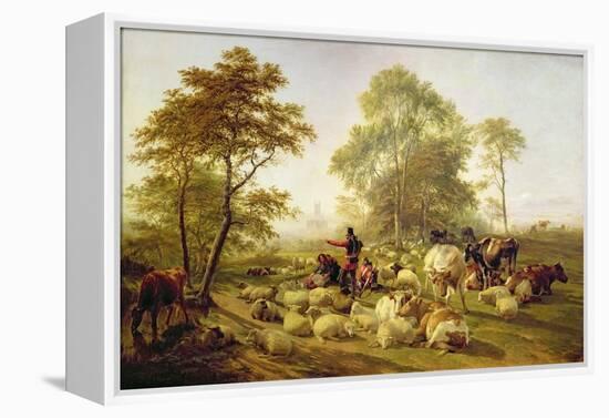 Canterbury Meadows, 1858-Thomas Sidney Cooper-Framed Premier Image Canvas