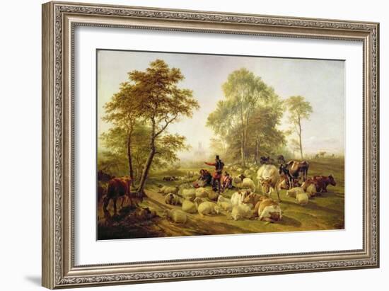 Canterbury Meadows, 1858-Thomas Sidney Cooper-Framed Giclee Print