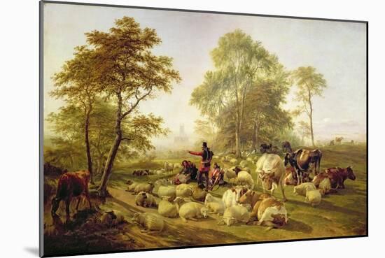 Canterbury Meadows, 1858-Thomas Sidney Cooper-Mounted Giclee Print