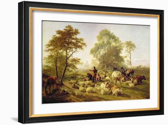 Canterbury Meadows, 1858-Thomas Sidney Cooper-Framed Giclee Print