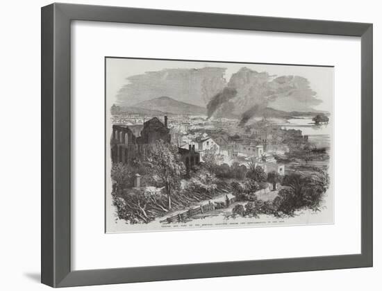 Canton and Part of the Suburbs, Sketched During the Conflagration in the City-null-Framed Giclee Print