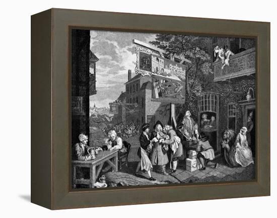 Canvassing for Votes, 1757-William Hogarth-Framed Premier Image Canvas