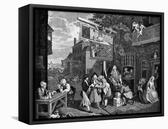 Canvassing for Votes, 1757-William Hogarth-Framed Premier Image Canvas