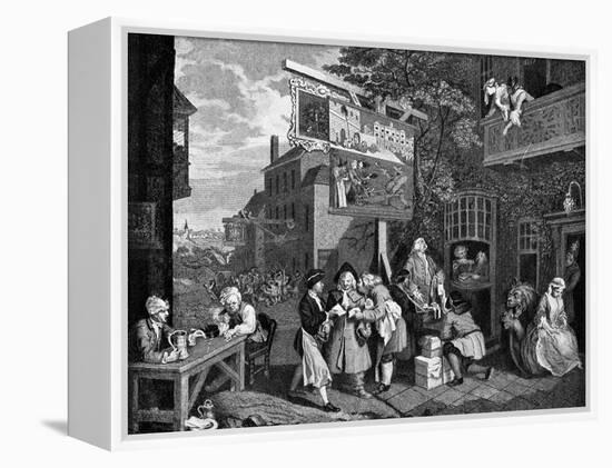 Canvassing for Votes, 1757-William Hogarth-Framed Premier Image Canvas
