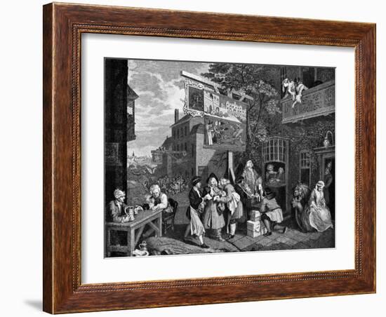 Canvassing for Votes, 1757-William Hogarth-Framed Giclee Print