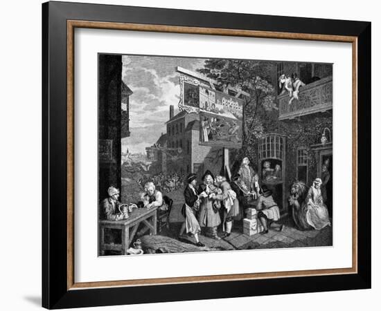 Canvassing for Votes, 1757-William Hogarth-Framed Giclee Print