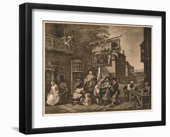 'Canvassing for Votes', Plate II from 'The Humours of an Election', 1757-William Hogarth-Framed Giclee Print