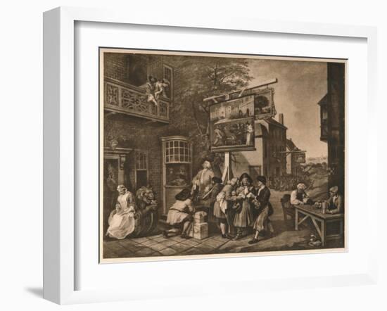 'Canvassing for Votes', Plate II from 'The Humours of an Election', 1757-William Hogarth-Framed Giclee Print