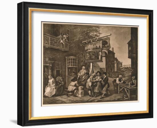 'Canvassing for Votes', Plate II from 'The Humours of an Election', 1757-William Hogarth-Framed Giclee Print