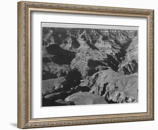 Canyon And Ravine "Grand Canyon National Park" Arizona 1933-1942-Ansel Adams-Framed Art Print