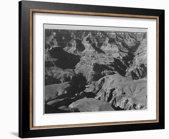 Canyon And Ravine "Grand Canyon National Park" Arizona 1933-1942-Ansel Adams-Framed Art Print