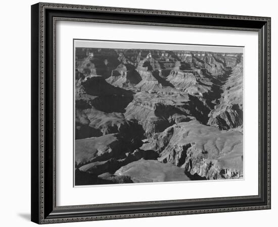 Canyon And Ravine "Grand Canyon National Park" Arizona 1933-1942-Ansel Adams-Framed Art Print