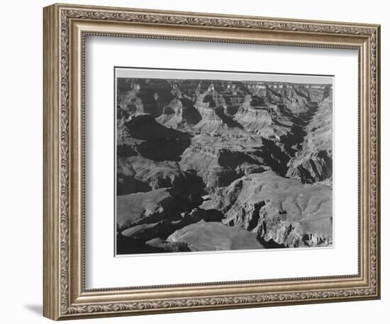 Canyon And Ravine "Grand Canyon National Park" Arizona 1933-1942-Ansel Adams-Framed Art Print