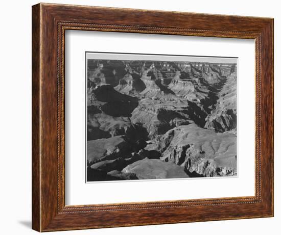 Canyon And Ravine "Grand Canyon National Park" Arizona 1933-1942-Ansel Adams-Framed Art Print