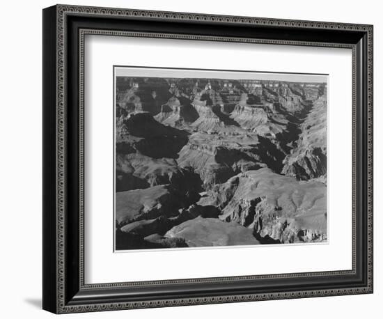 Canyon And Ravine "Grand Canyon National Park" Arizona 1933-1942-Ansel Adams-Framed Art Print