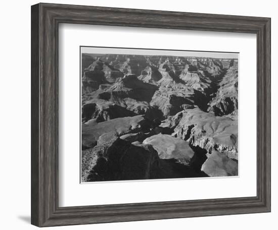 Canyon And Ravine "Grand Canyon National Park" Arizona 1933-1942-Ansel Adams-Framed Art Print