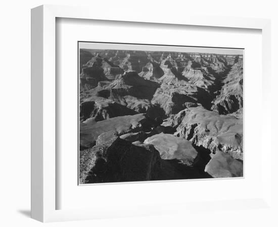 Canyon And Ravine "Grand Canyon National Park" Arizona 1933-1942-Ansel Adams-Framed Art Print