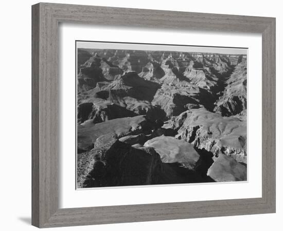 Canyon And Ravine "Grand Canyon National Park" Arizona 1933-1942-Ansel Adams-Framed Art Print