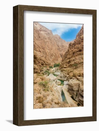 Canyon at Wadi Shaab, Oman-Jan Miracky-Framed Photographic Print