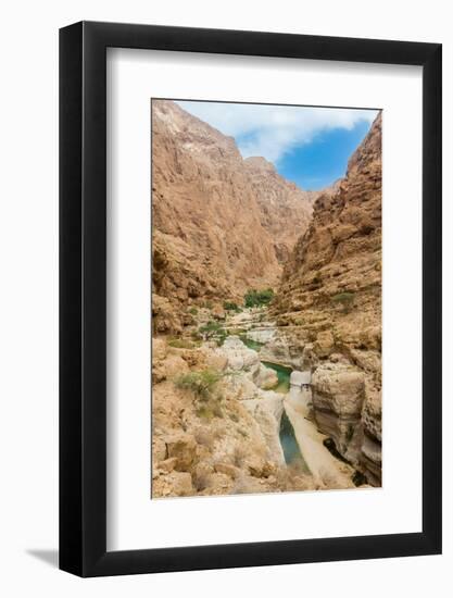 Canyon at Wadi Shaab, Oman-Jan Miracky-Framed Photographic Print