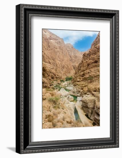 Canyon at Wadi Shaab, Oman-Jan Miracky-Framed Photographic Print