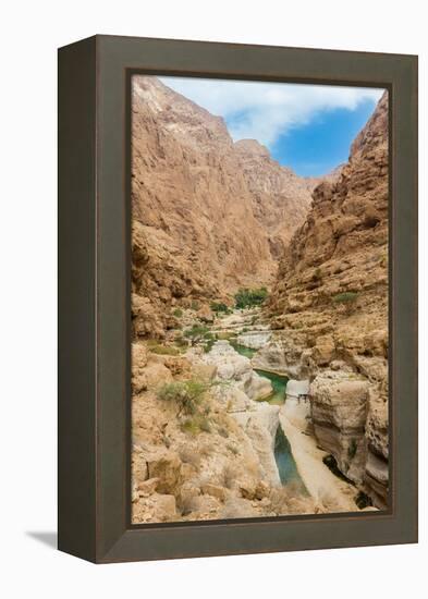 Canyon at Wadi Shaab, Oman-Jan Miracky-Framed Premier Image Canvas