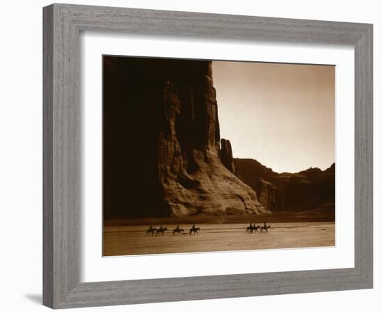 Canyon de Chelly, Navajo-Edward S^ Curtis-Framed Photo