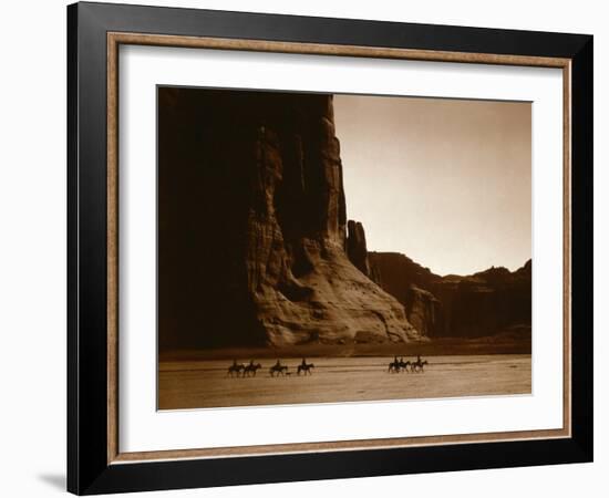 Canyon de Chelly, Navajo-Edward S^ Curtis-Framed Photo