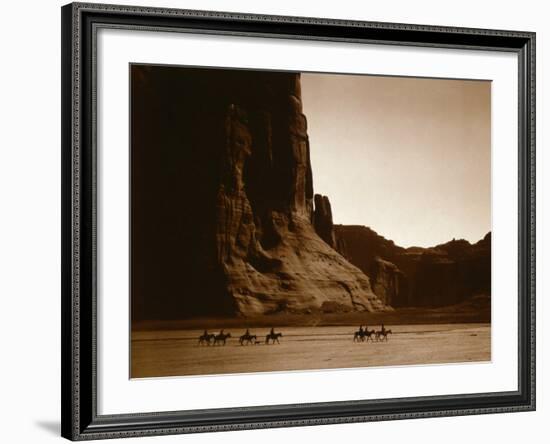 Canyon de Chelly, Navajo-Edward S^ Curtis-Framed Photo