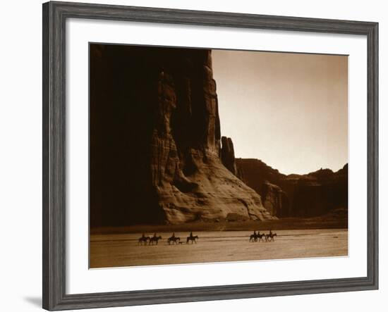 Canyon de Chelly, Navajo-Edward S^ Curtis-Framed Photo