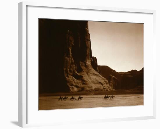 Canyon de Chelly, Navajo-Edward S^ Curtis-Framed Photo