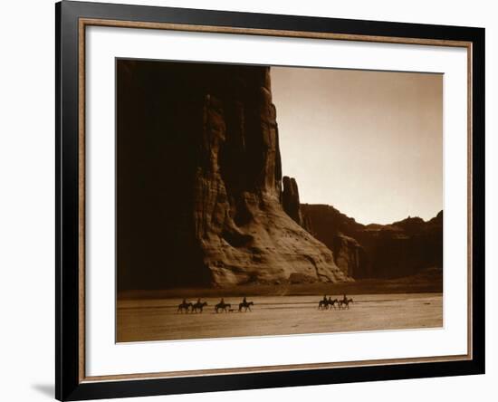 Canyon de Chelly, Navajo-Edward S^ Curtis-Framed Photo