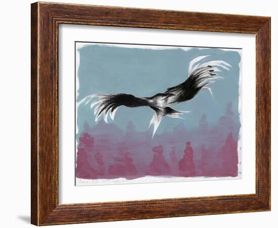 Canyon Eagle, 2014-Nancy Moniz-Framed Giclee Print