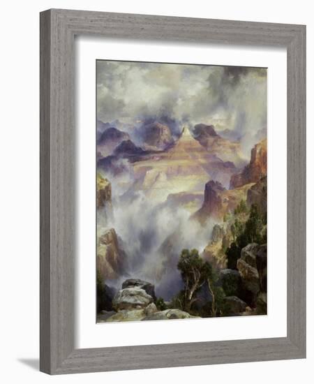 Canyon Mists: Zoroaster Peak, Grand Canyon-Thomas Moran-Framed Giclee Print