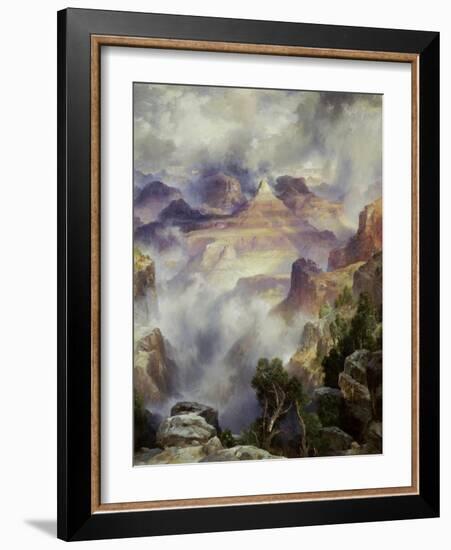 Canyon Mists: Zoroaster Peak, Grand Canyon-Thomas Moran-Framed Giclee Print