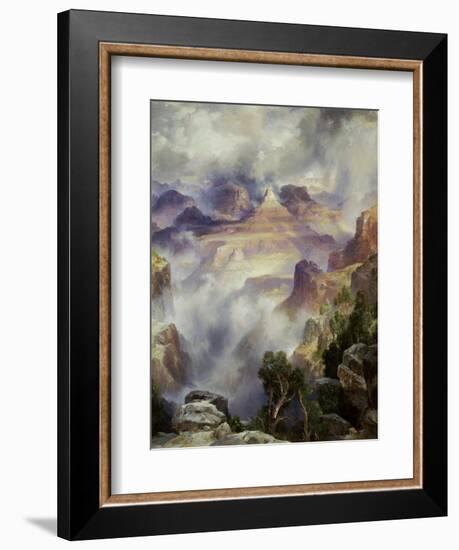 Canyon Mists: Zoroaster Peak, Grand Canyon-Thomas Moran-Framed Giclee Print