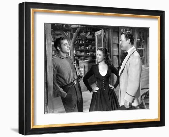 Canyon Passage, Dana Andrews, Susan Hayward, Brian Donlevy, 1946-null-Framed Photo